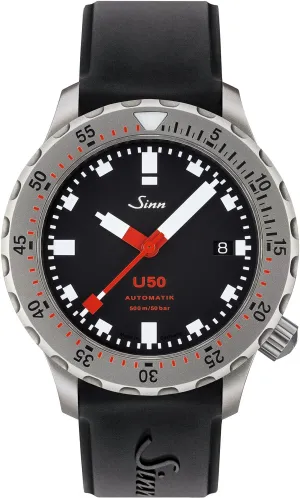 Sinn Watches Sinn U50 Tegimented Silicone Black Watch