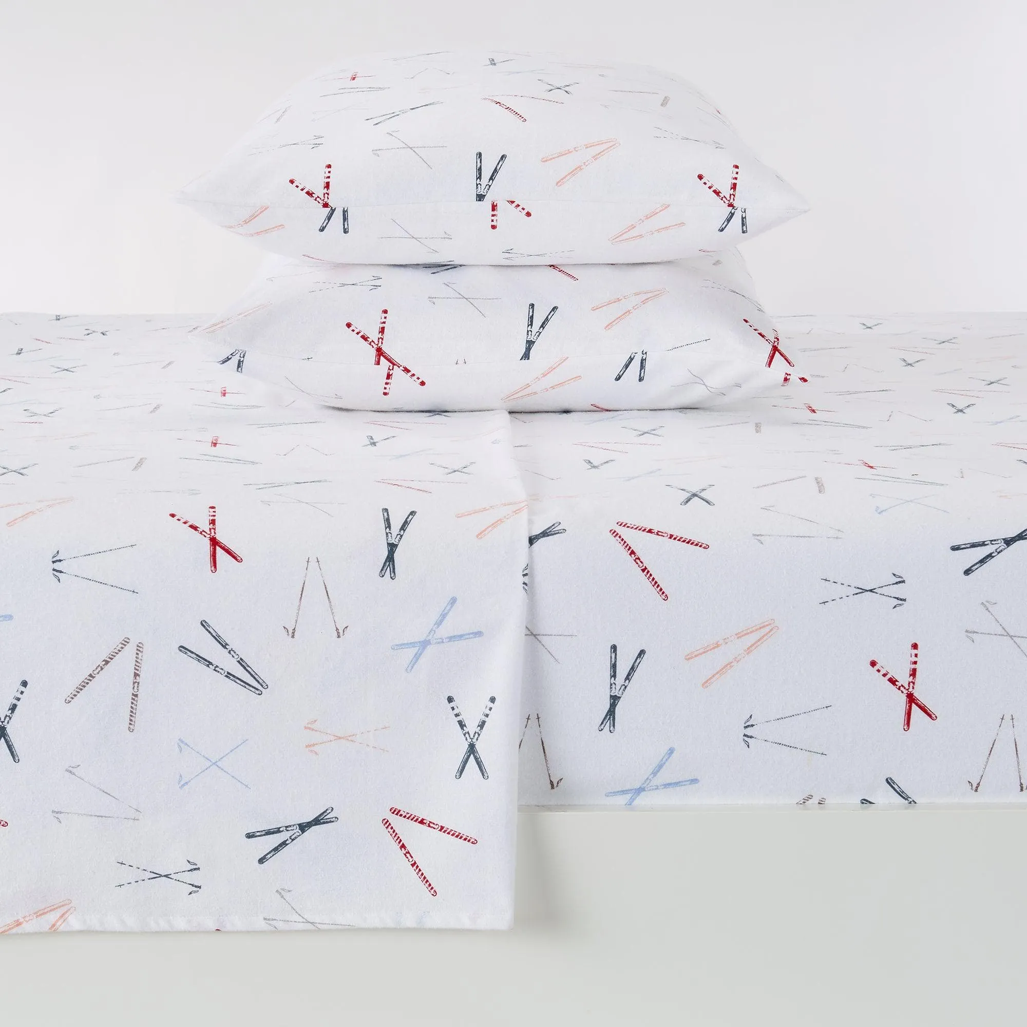 Ski Time Cotton Sheet Set