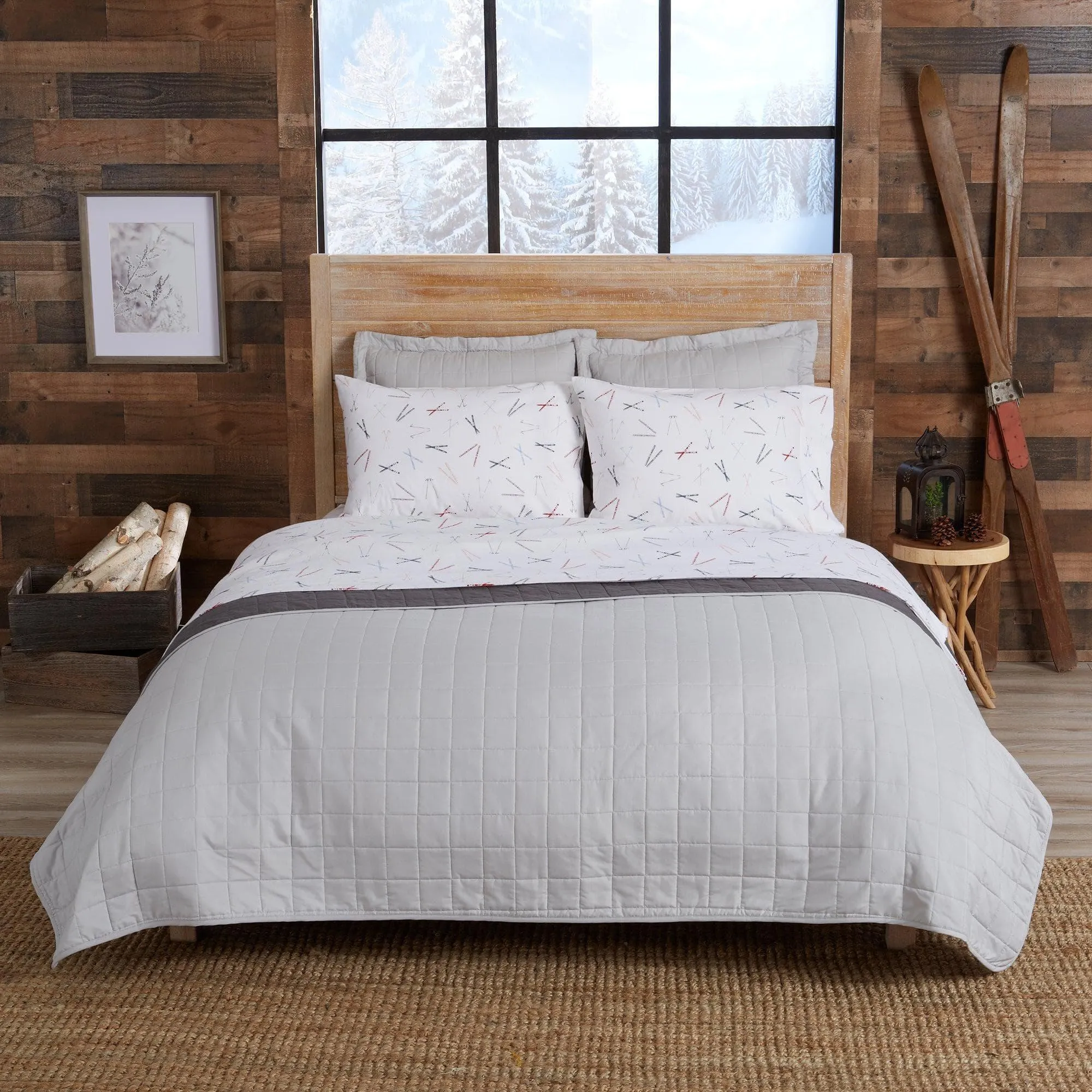 Ski Time Cotton Sheet Set