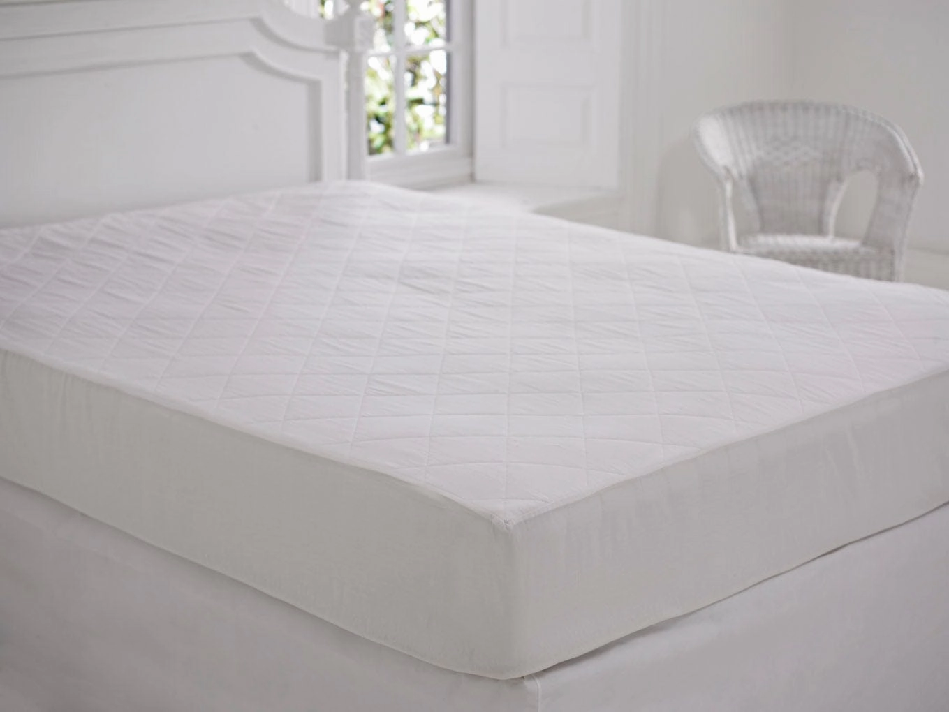Slumberfleece 100% Cotton Mattress Protector Protectors & Toppers,mattress protector waterproof