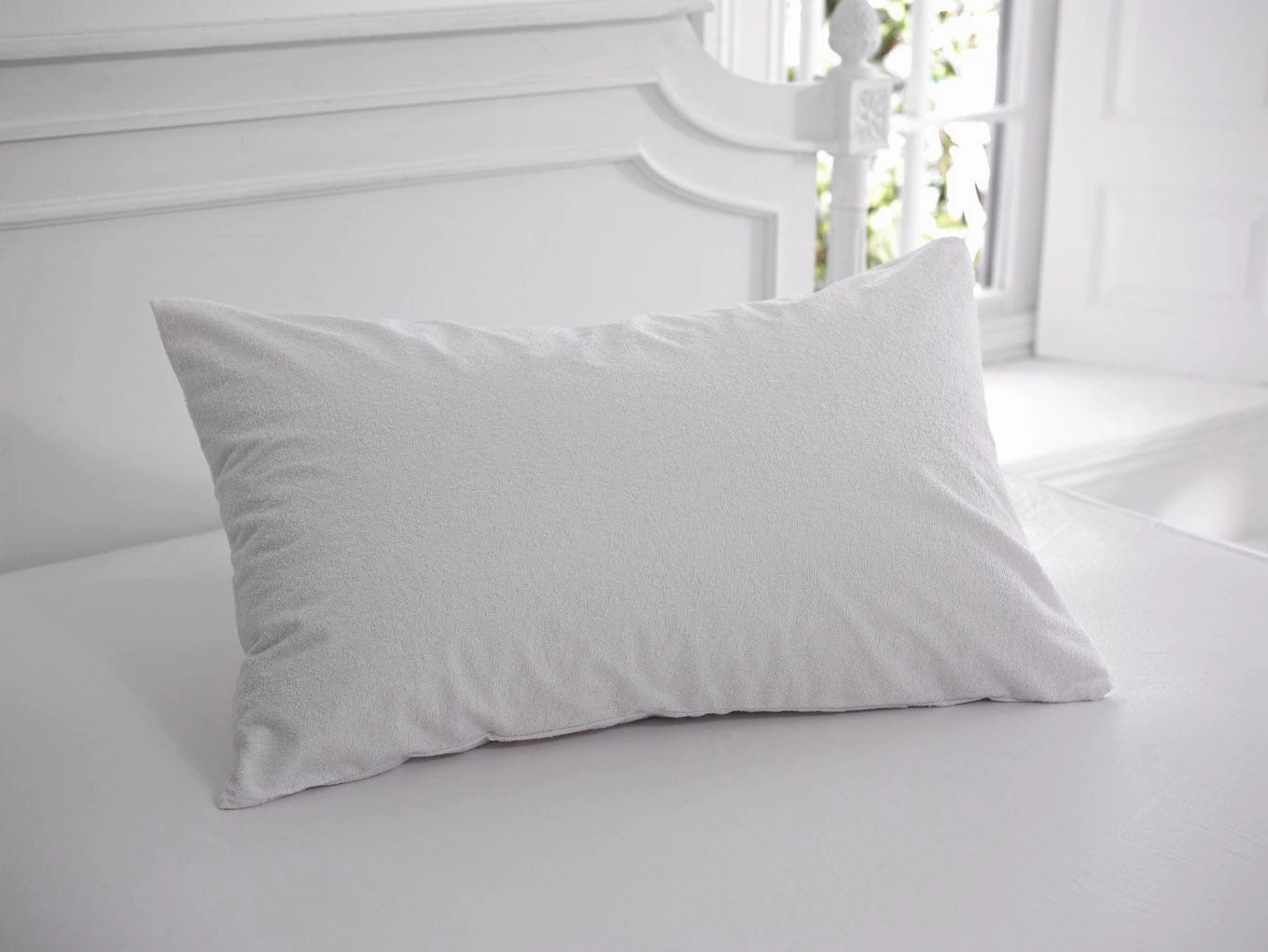 Slumberfleece Waterproof Towelling Pillow Protector Protectors & Toppers,mattress protector waterproof