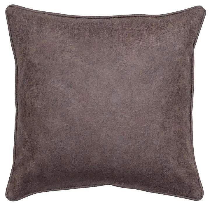 Smoke Faux Leather Euro Sham pillow inserts, mattress pad