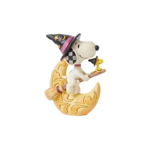 Snoopy Witch with Moon Figurine Decorative Mirror,Home Decor Mirror