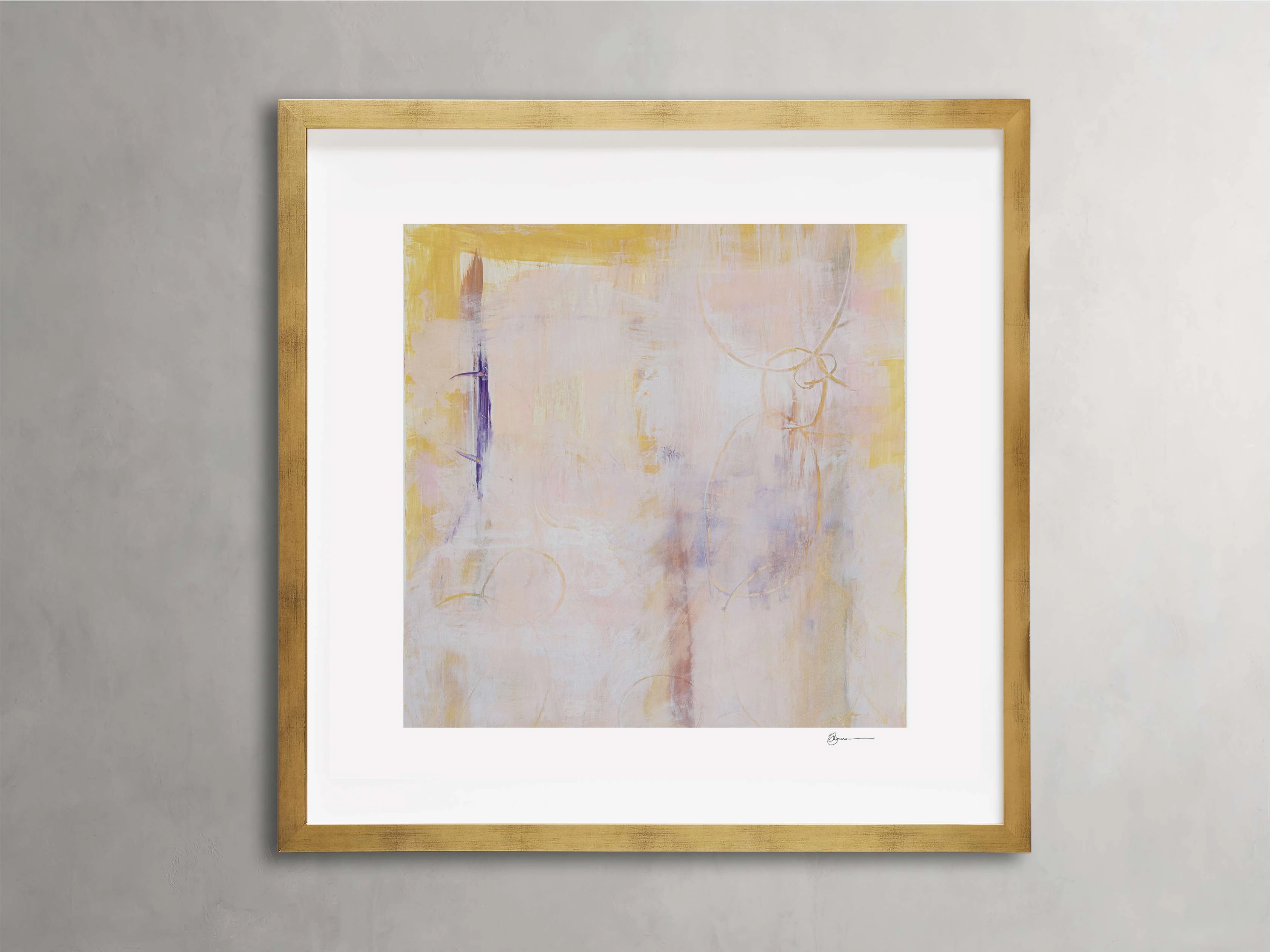Soft Colors Square Framed Print Wall Art,canvas wall art set