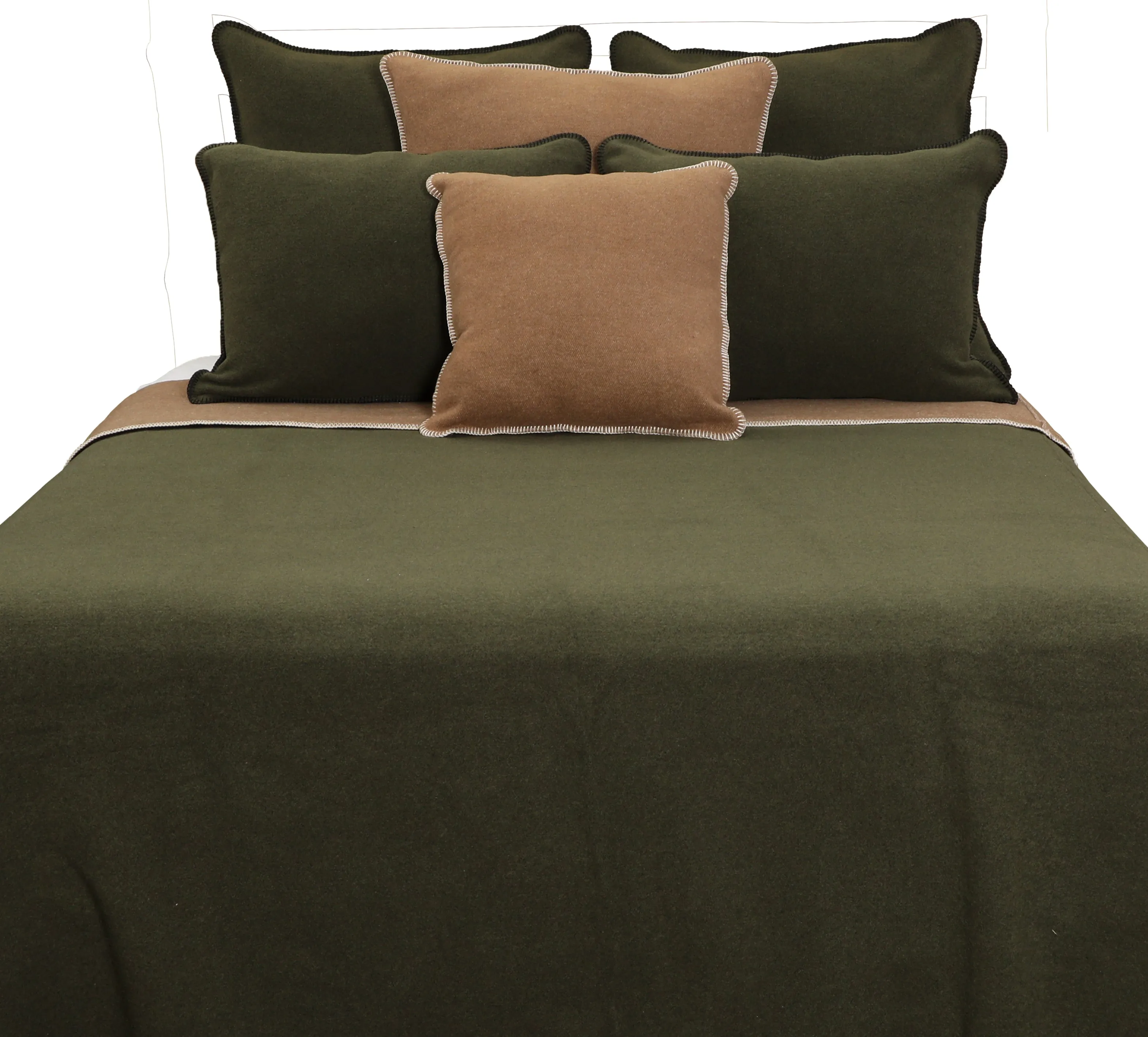 Solid Olive Bedspread bookcase, standing shelf
