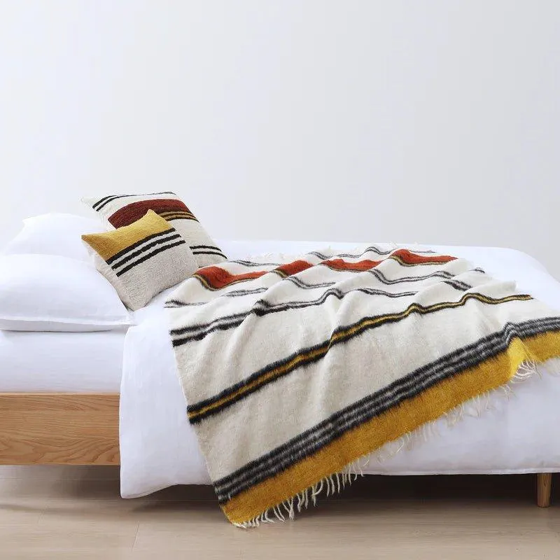Solola Handwoven Wool Blanket storage cart, utility cart