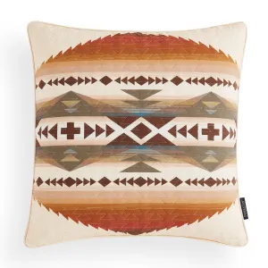 Solstice Canyon Euro Sham exotic cowhide rug, leather rug