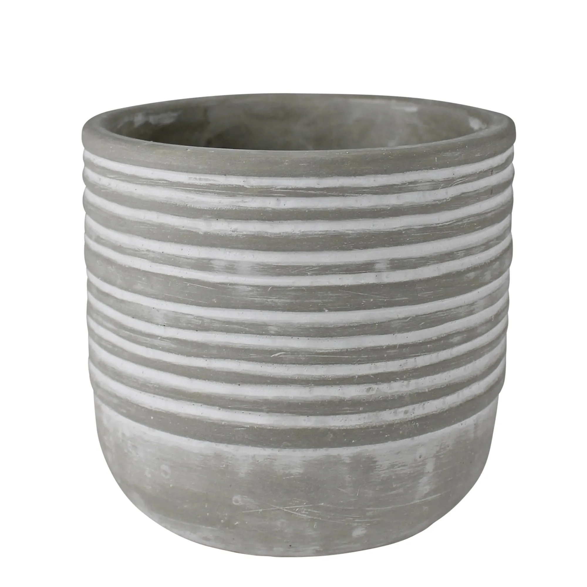 Sorrel Cachepot, Cement - Med Vase,Ceramic Vase