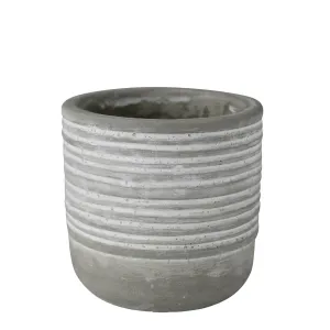 Sorrel Cachepot, Cement - Sm Vase,Ceramic Vase