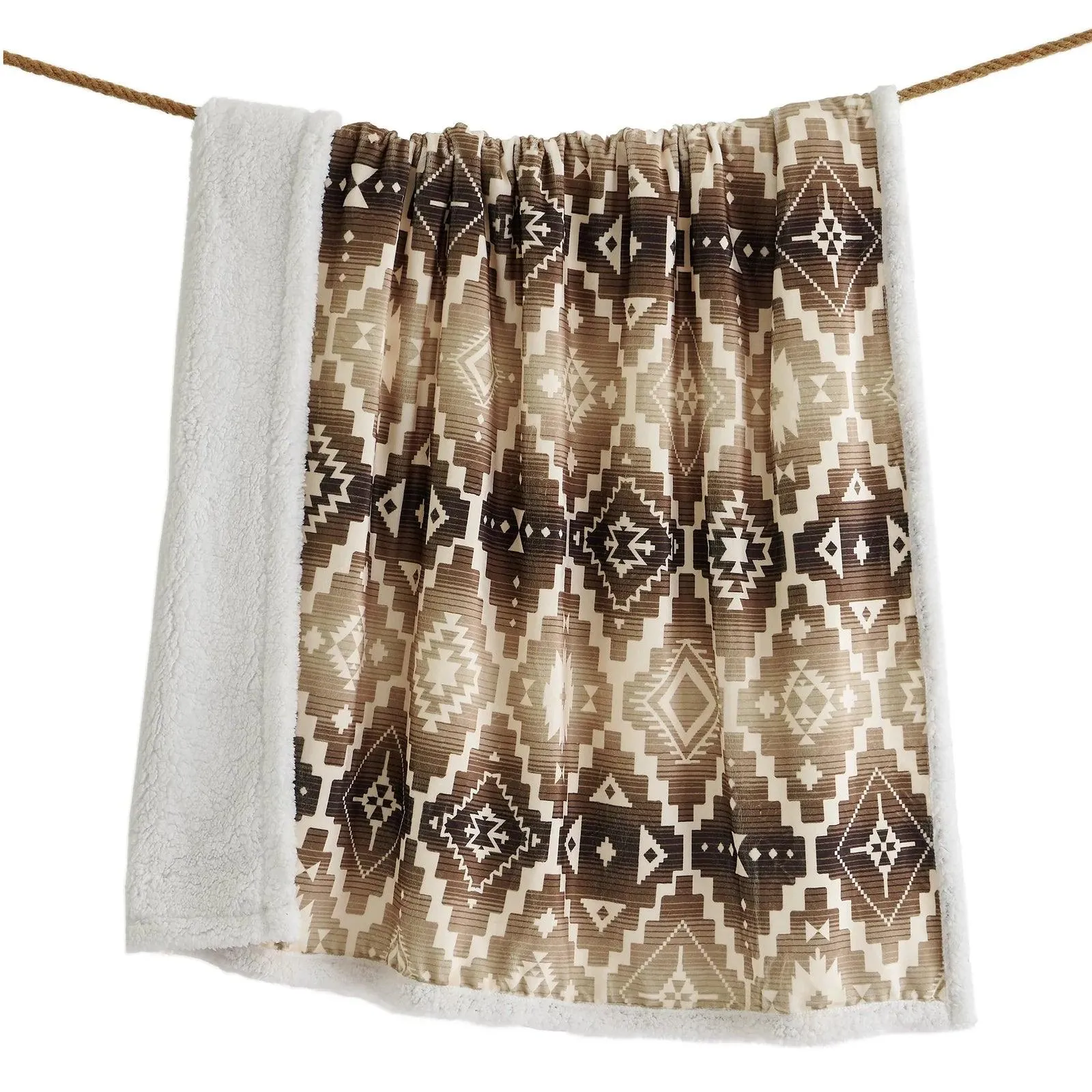 South Chalet Aztec Sherpa Throw