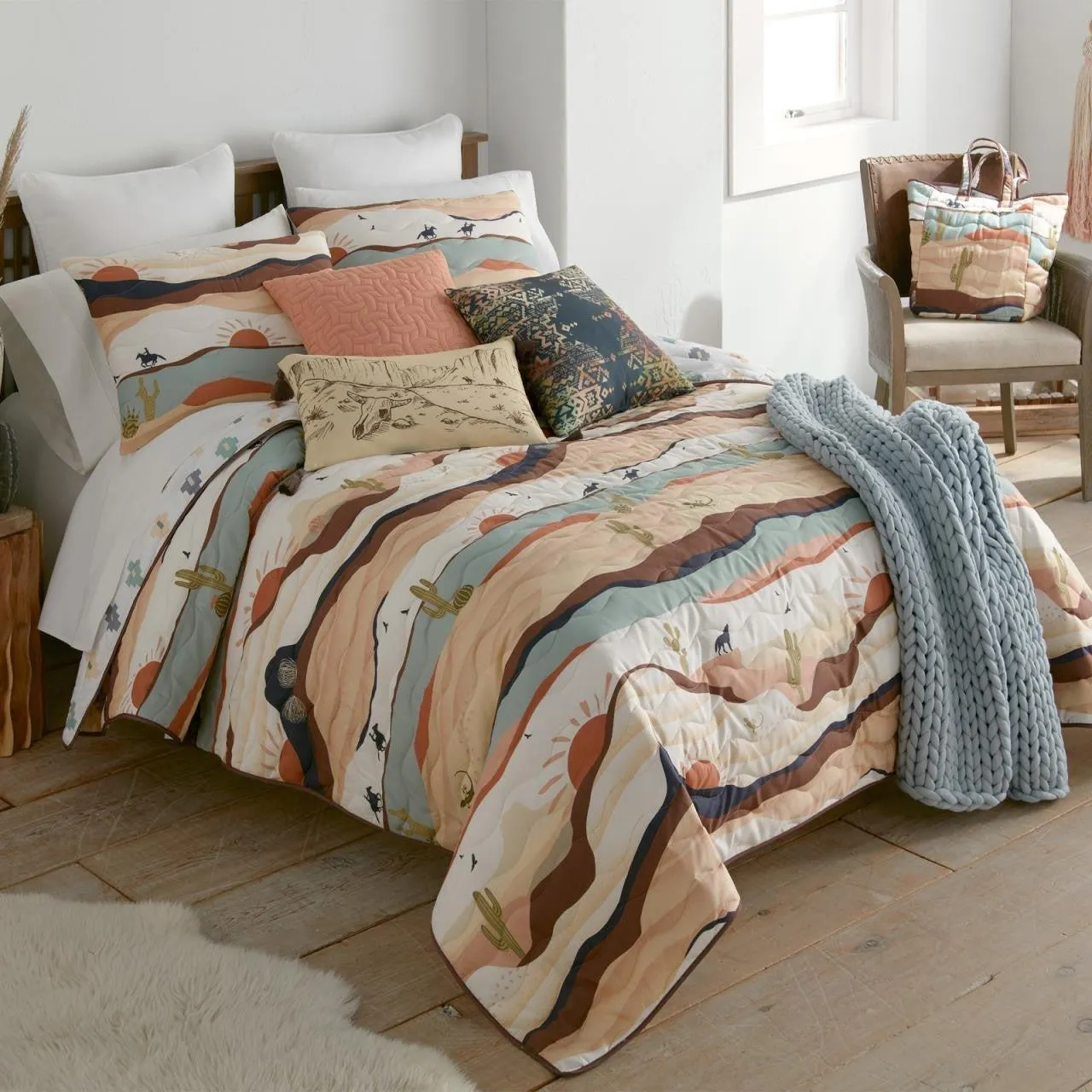 Southwest Journey Quilted Bedding Set
