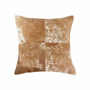 Speckled Tan Cuatro Cowhide Pillow storage cart, utility cart