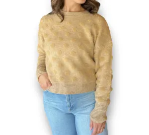 Spot On Sweater In Camel