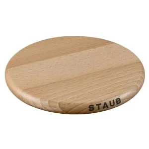 Staub 16cm Round Magnetic Beech Trivet 1004527 table lamp, bedside lamp
