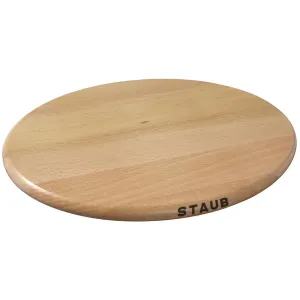 Staub 29cm Oval Magnetic Beech Trivet 1004004 table lamp, bedside lamp
