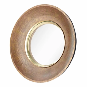 Stella Antique Brass Round Convex Mirror Cutting Board,Kitchen Board