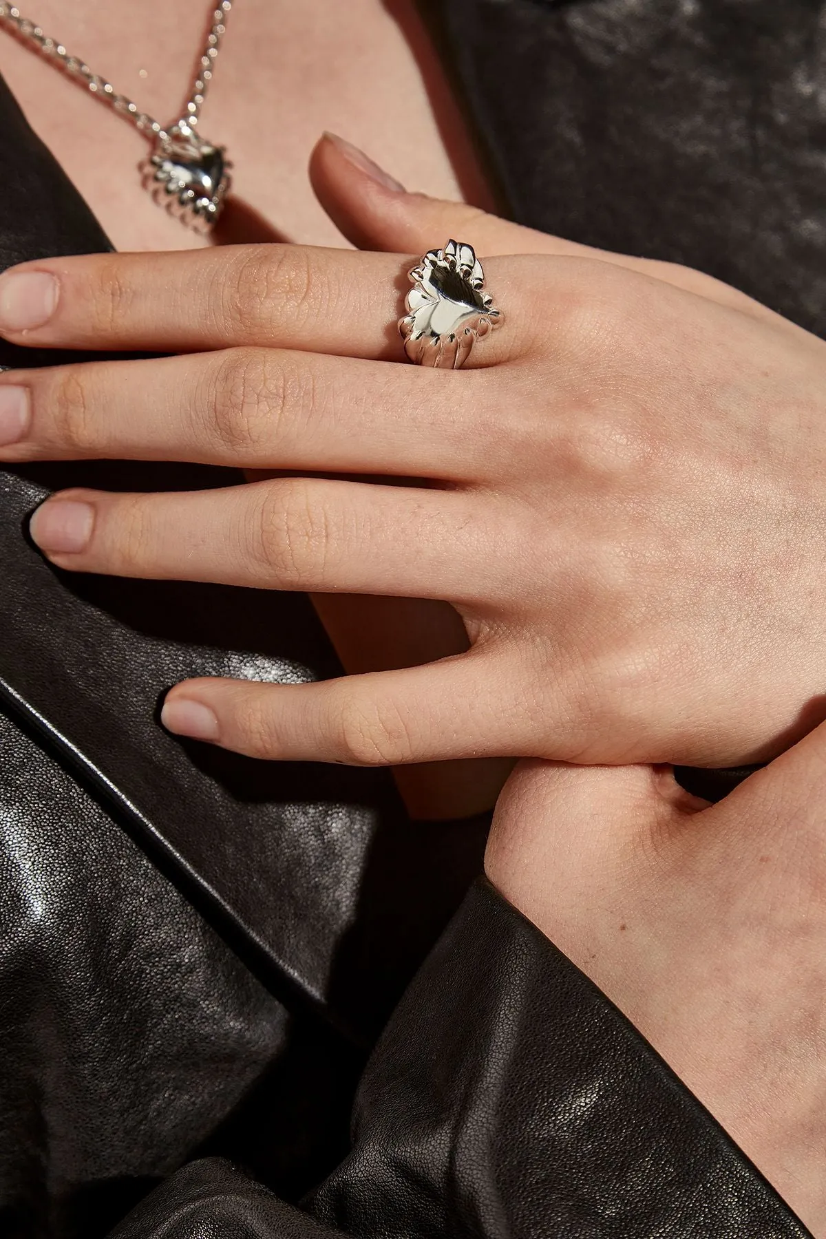 Stolen Girlfriends Club Jewellery Stolen Girlfriends Club - Chrome Claw Signet Ring Large