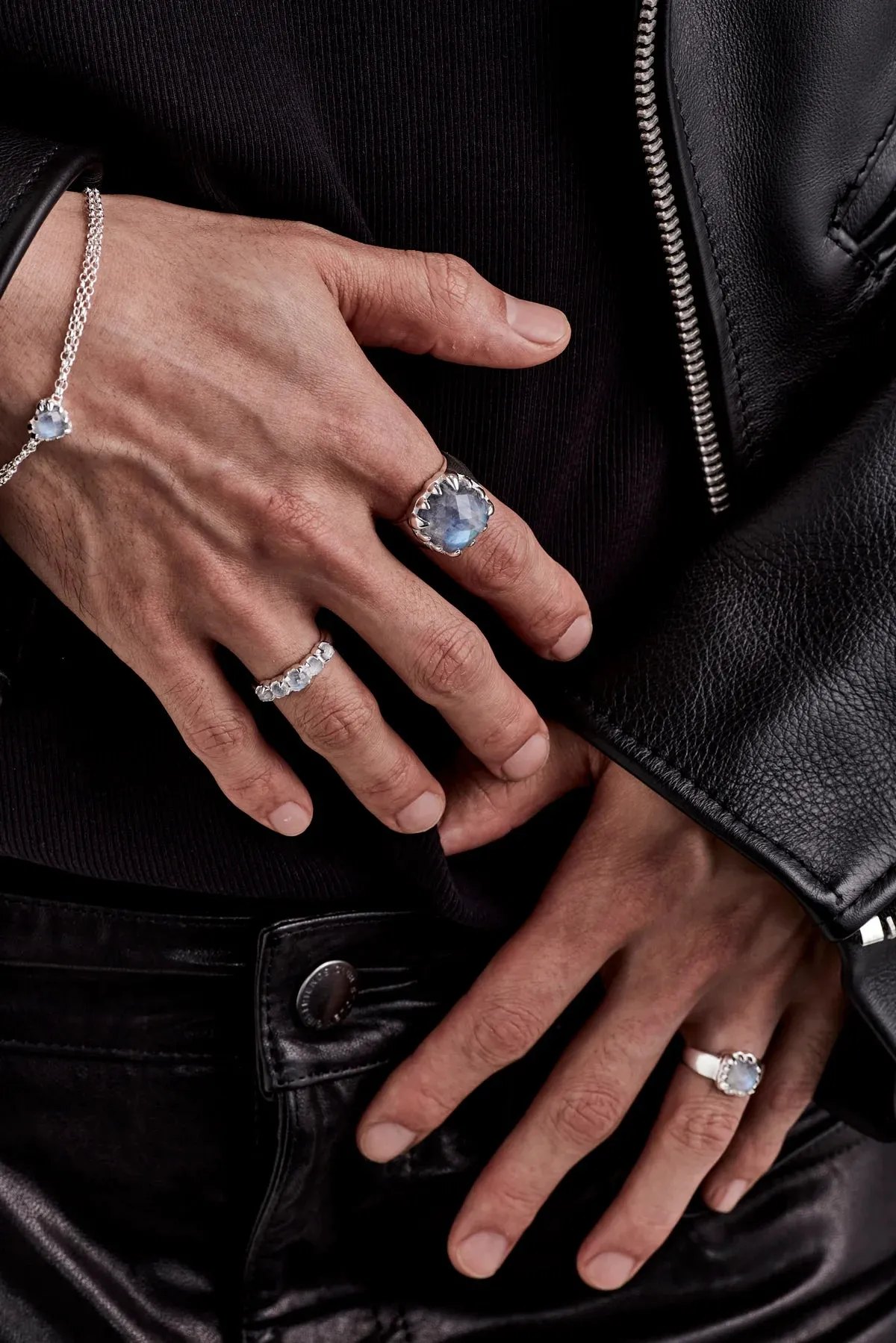 Stolen Girlfriends Club Jewellery Stolen Girlfriends Club - Claw Ring Moonstone