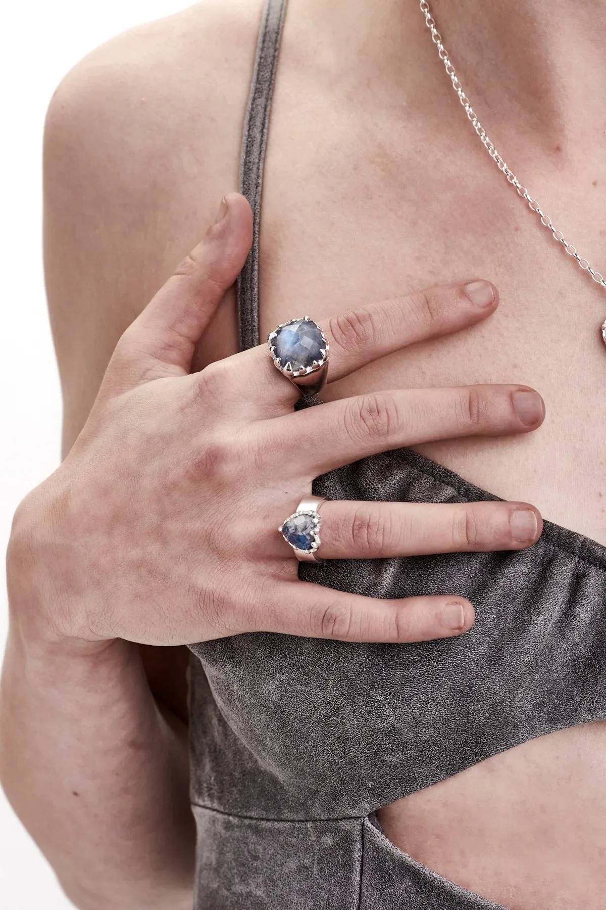Stolen Girlfriends Club Jewellery Stolen Girlfriends Club - Claw Ring Moonstone