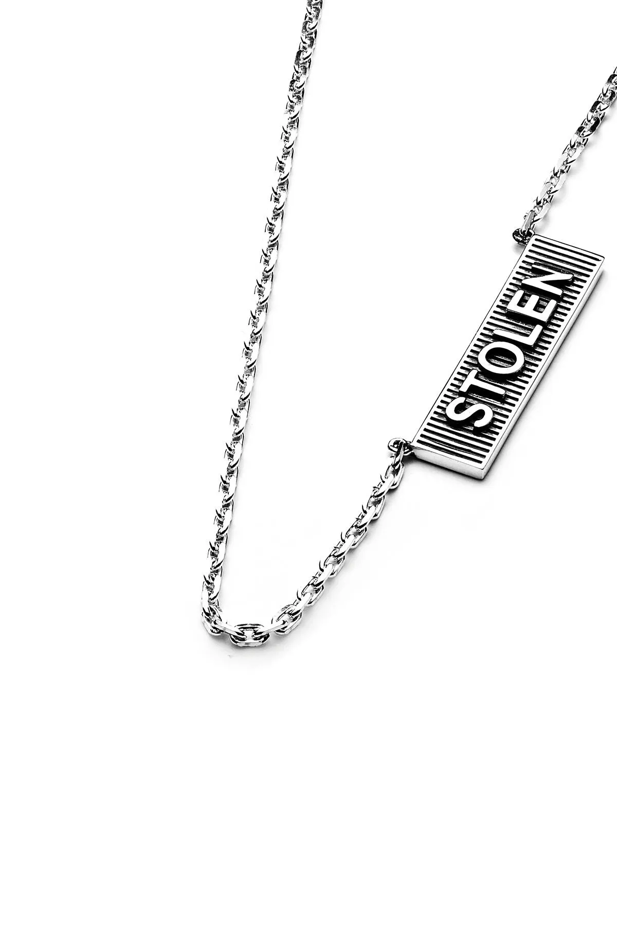 Stolen Girlfriends Club Jewellery Stolen Girlfriends Club - Corrugated Bolt Bar Necklace