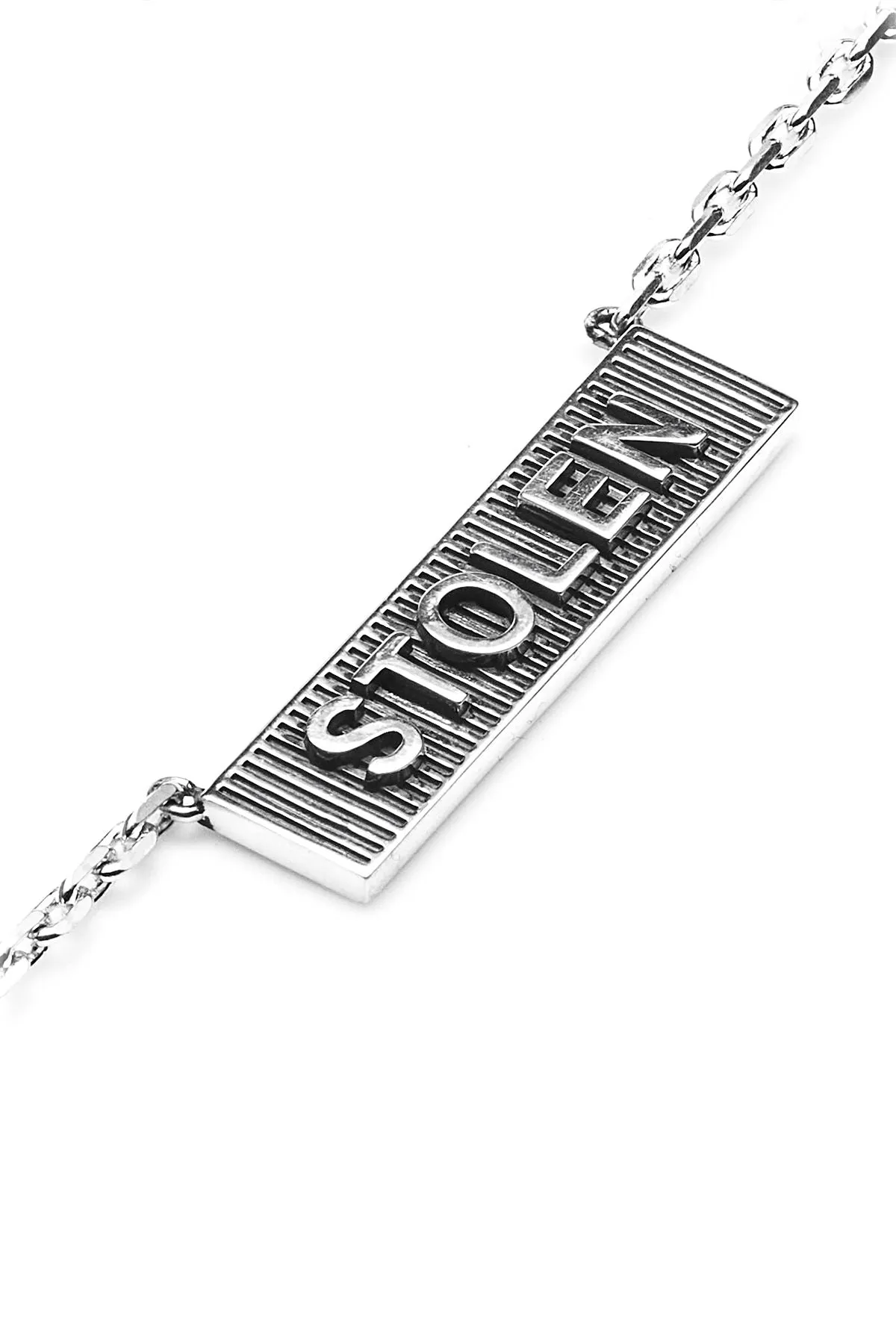 Stolen Girlfriends Club Jewellery Stolen Girlfriends Club - Corrugated Bolt Bar Necklace
