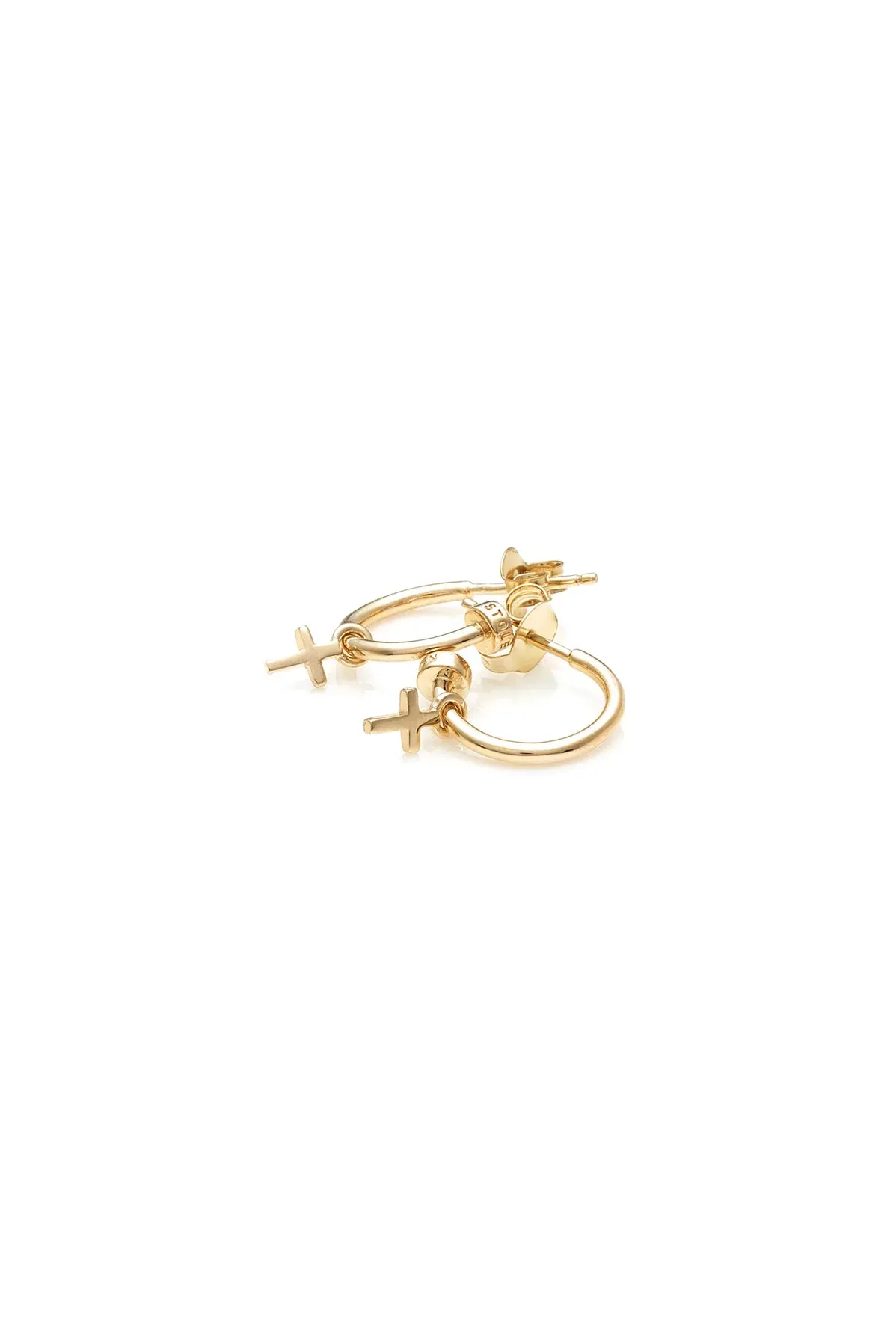 Stolen Girlfriends Club Jewellery Stolen Girlfriends Club - Cross Anchor Sleeper Gold Plated