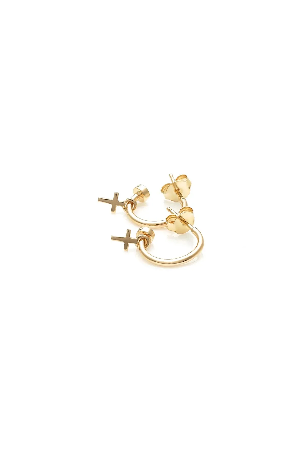 Stolen Girlfriends Club Jewellery Stolen Girlfriends Club - Cross Anchor Sleeper Gold Plated