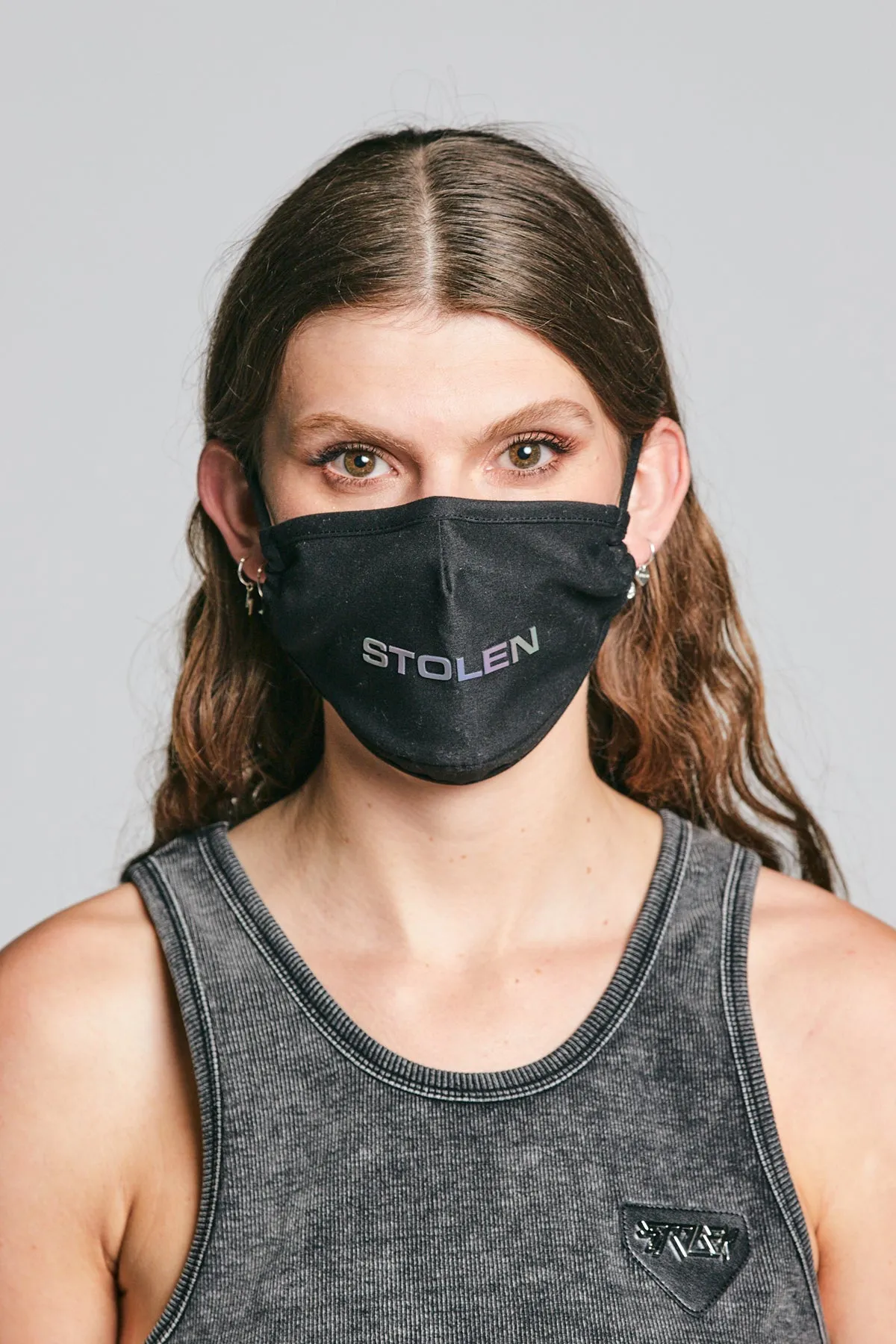 Stolen Girlfriends Club Jewellery Stolen Girlfriends Club - Face Mask - Black/Aurora