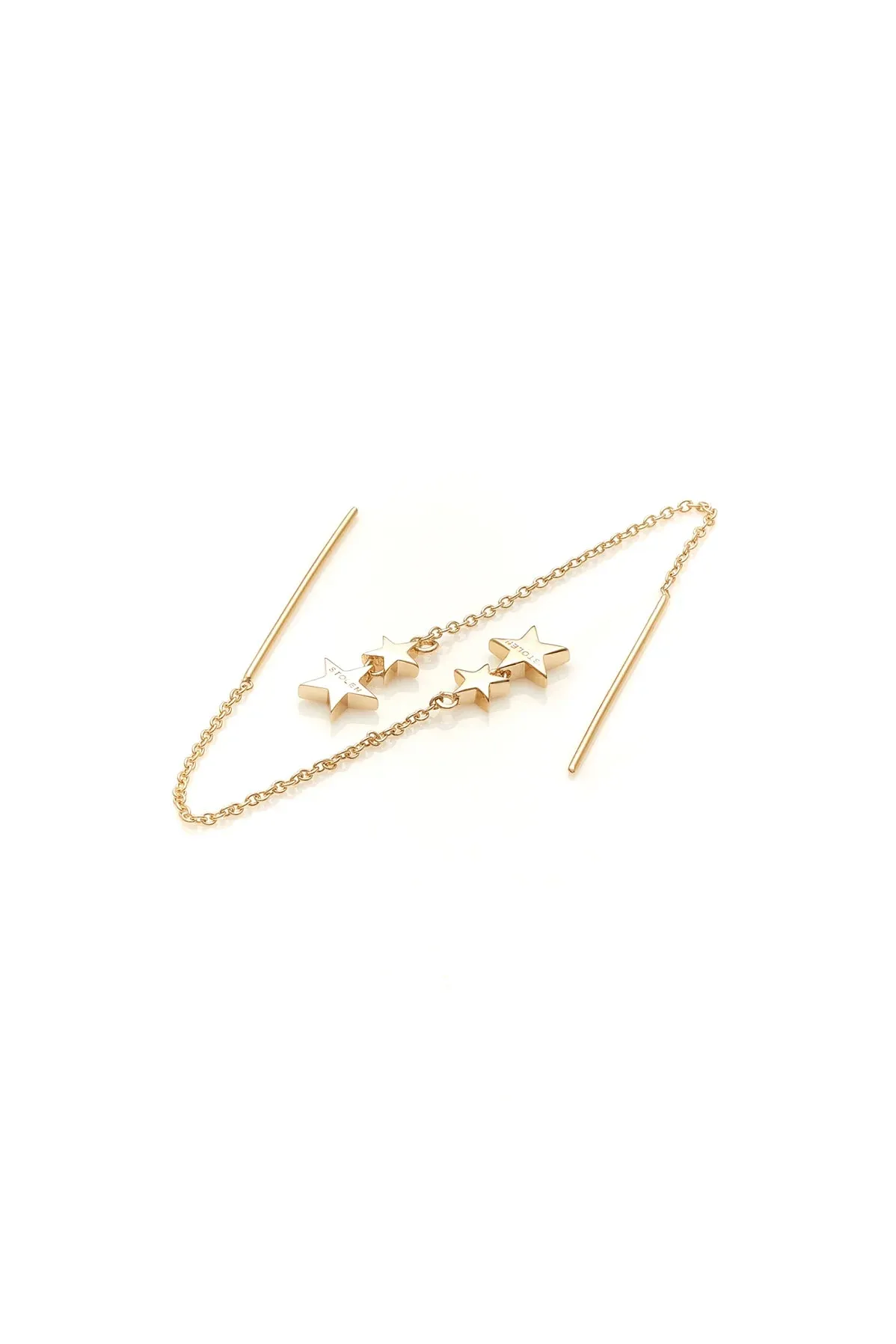 Stolen Girlfriends Club Jewellery Stolen Girlfriends Club - Falling Stolen Star Earrings Gold Plated