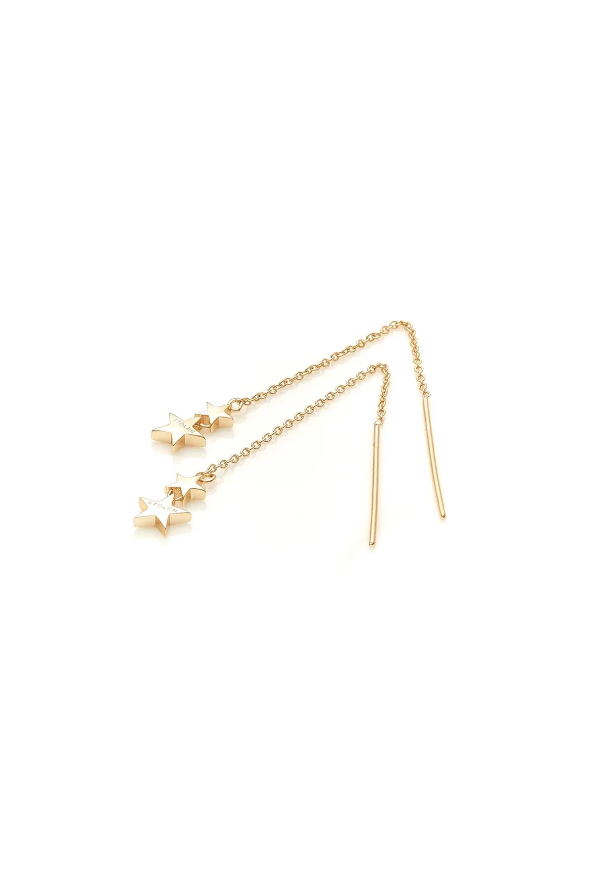 Stolen Girlfriends Club Jewellery Stolen Girlfriends Club - Falling Stolen Star Earrings Gold Plated