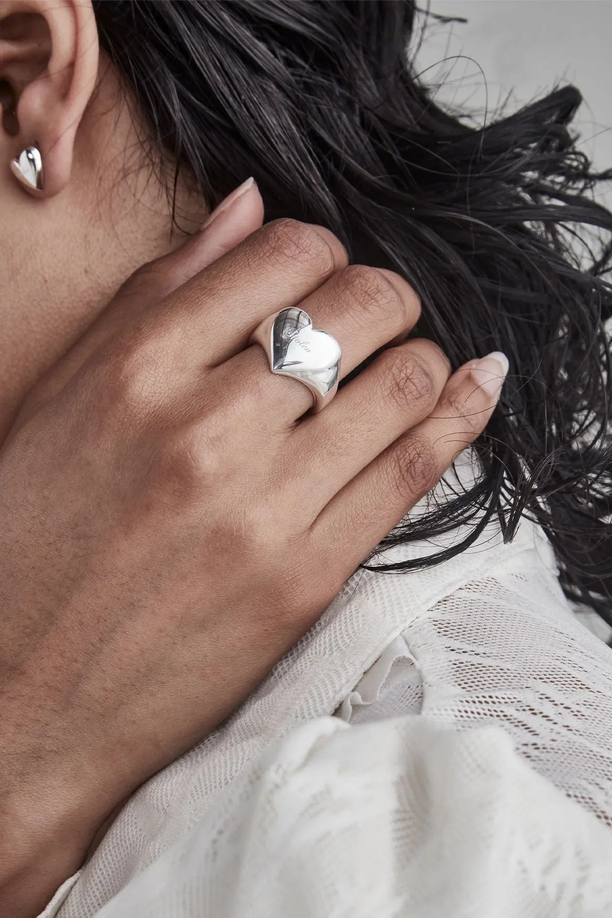 Stolen Girlfriends Club Jewellery Stolen Girlfriends Club - Full Heart Signet