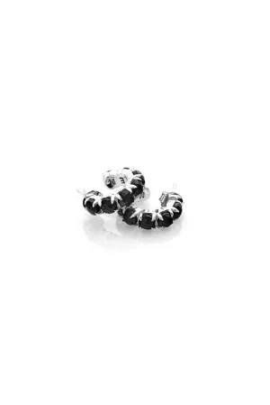 Stolen Girlfriends Club Jewellery Stolen Girlfriends Club - Halo Cluster Earrings - Onyx