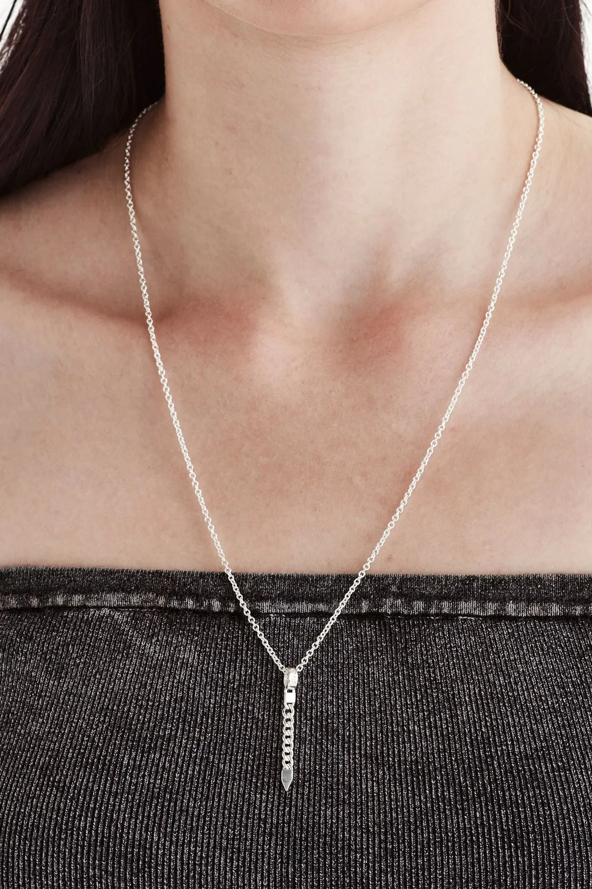 Stolen Girlfriends Club Jewellery Stolen Girlfriends Club - Hanging Curb Spike Necklace