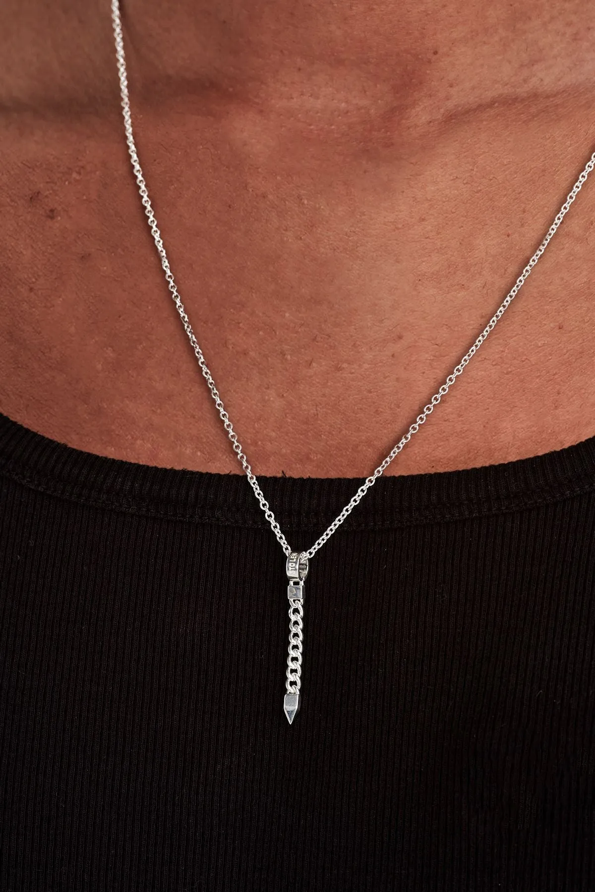 Stolen Girlfriends Club Jewellery Stolen Girlfriends Club - Hanging Curb Spike Necklace