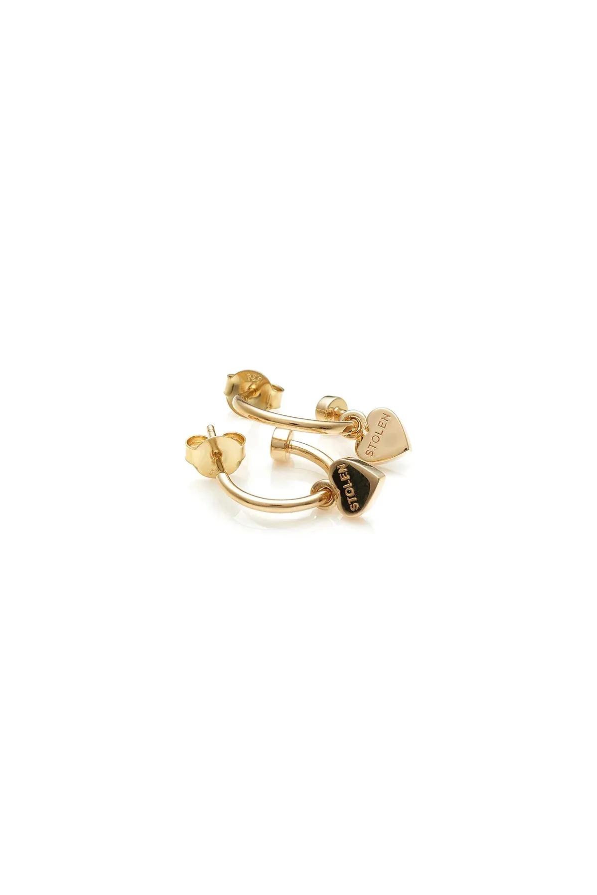 Stolen Girlfriends Club Jewellery Stolen Girlfriends Club - Heart Anchor Earring - Gold Plated