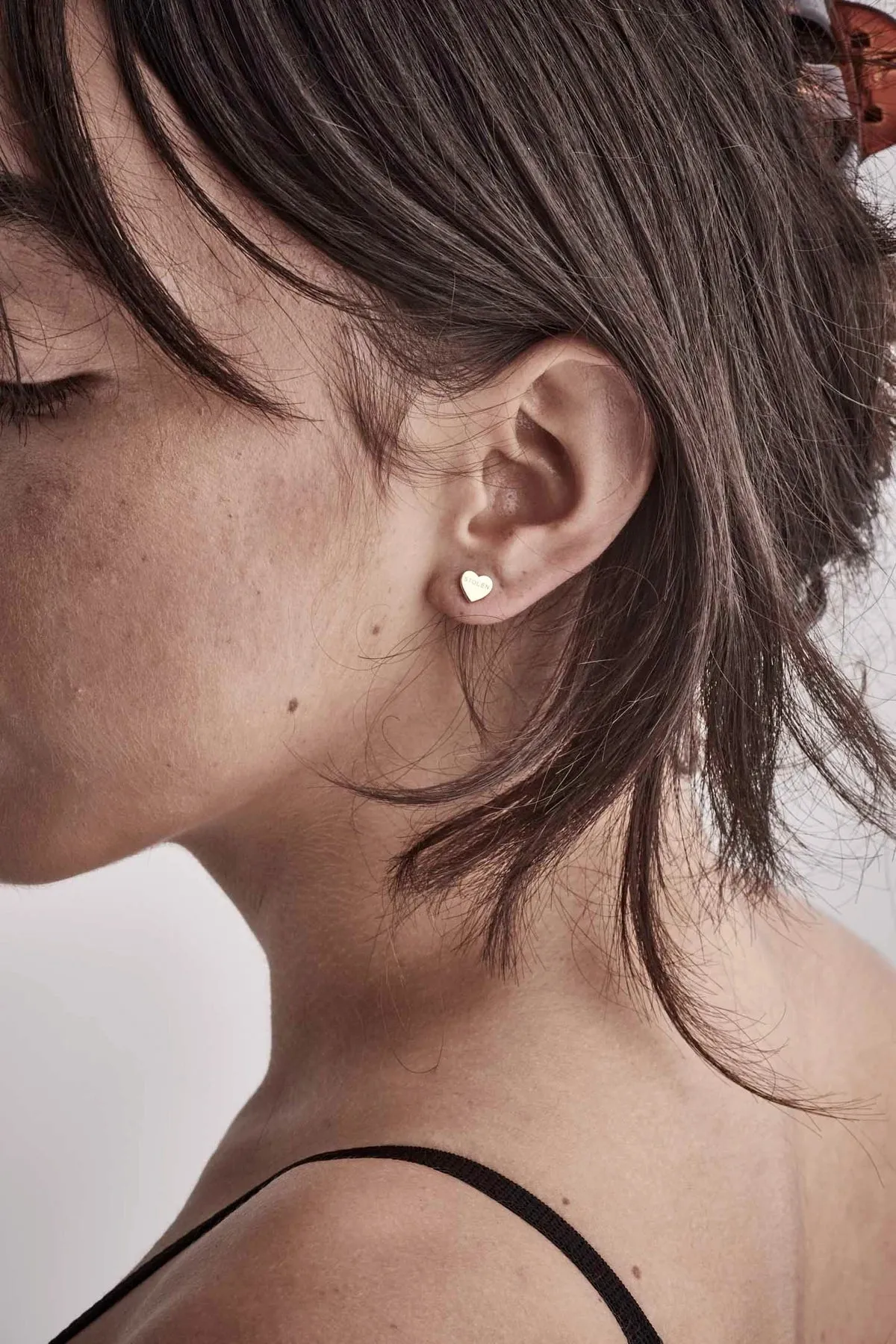 Stolen Girlfriends Club Jewellery Stolen Girlfriends Club - Heart Earrings - Gold Plated