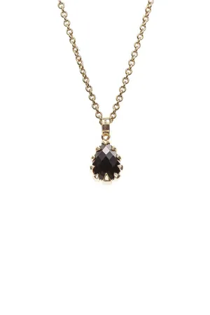 Stolen Girlfriends Club Jewellery Stolen Girlfriends Club - Love Claw Drop Necklace Gold Plated Onyx