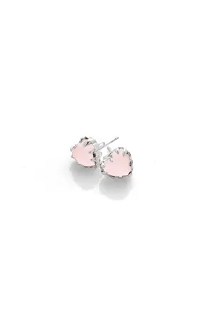 Stolen Girlfriends Club Jewellery Stolen Girlfriends Club - Love Claw Earrings - Rose Quartz