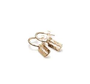 Stolen Girlfriends Club Jewellery Stolen Girlfriends Club - Love Kills Razor Sleepers Gold Plated