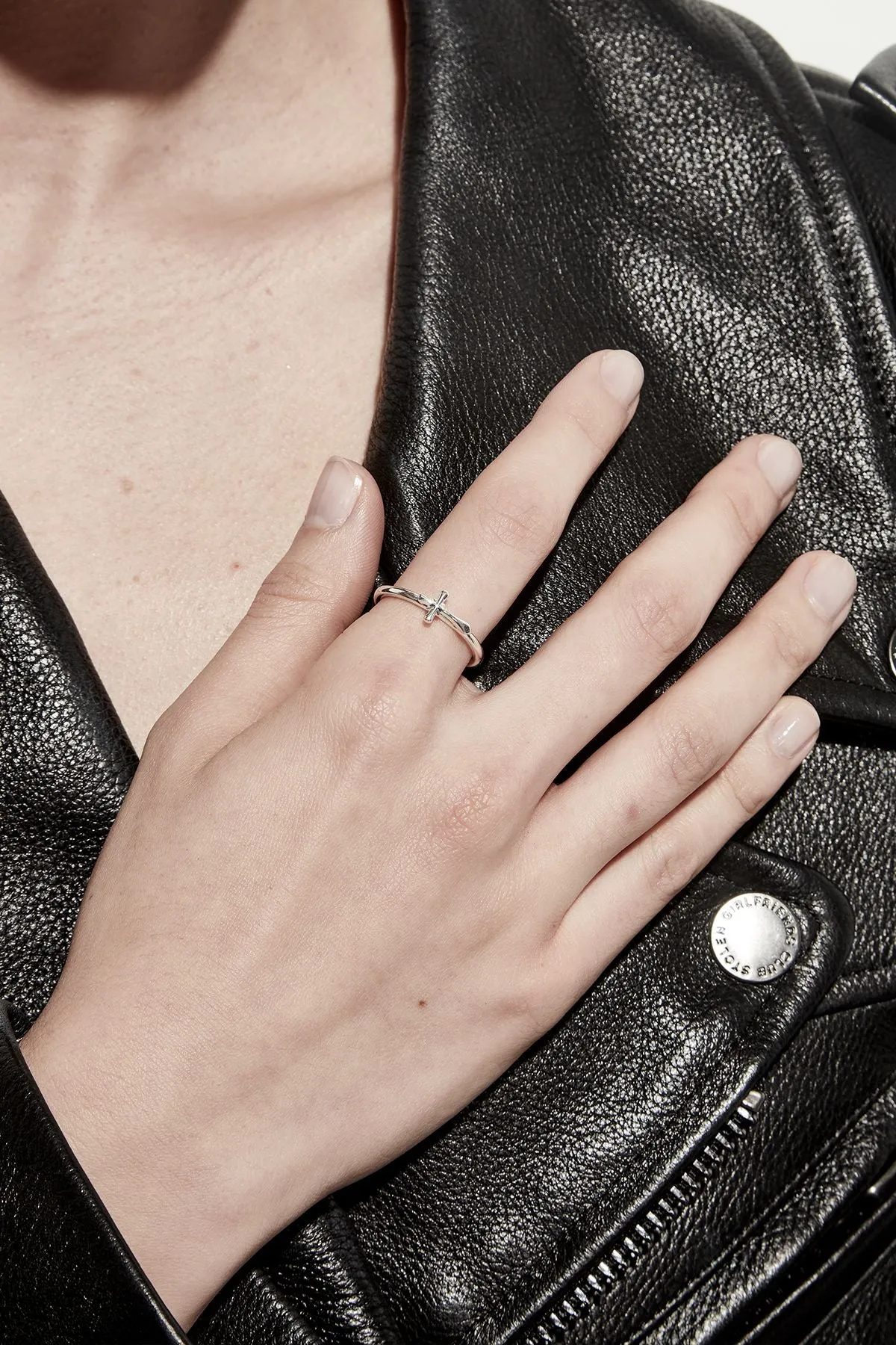 Stolen Girlfriends Club Jewellery Stolen Girlfriends Club - Micro Gothic Cross Ring
