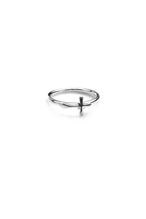 Stolen Girlfriends Club Jewellery Stolen Girlfriends Club - Micro Gothic Cross Ring