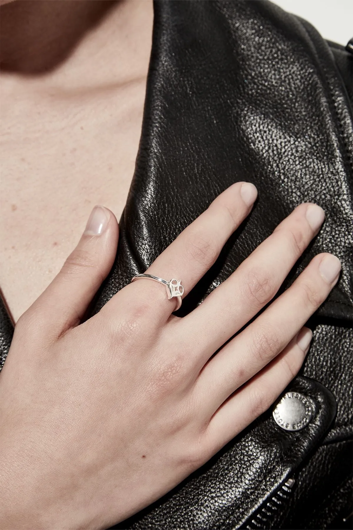 Stolen Girlfriends Club Jewellery Stolen Girlfriends Club - Micro Tattoo Heart Ring