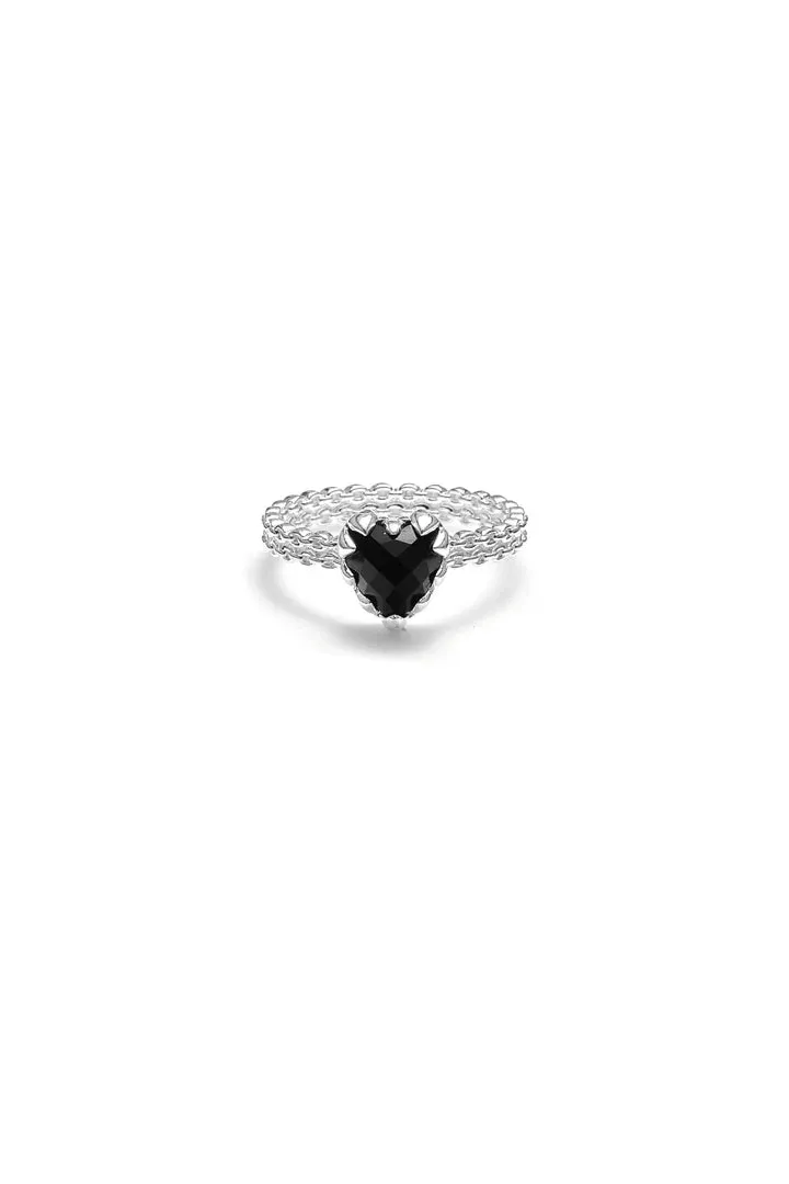Stolen Girlfriends Club Jewellery Stolen Girlfriends Club - Mini Claw Ring Onyx