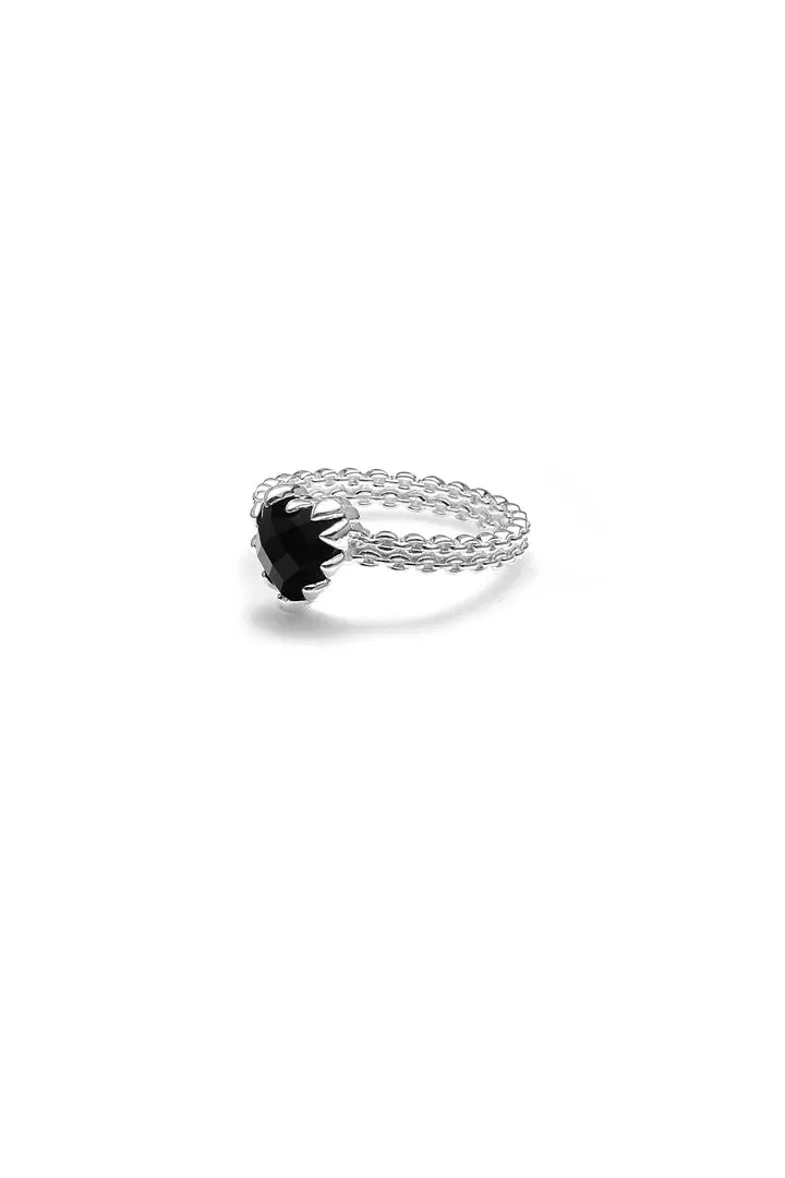Stolen Girlfriends Club Jewellery Stolen Girlfriends Club - Mini Claw Ring Onyx