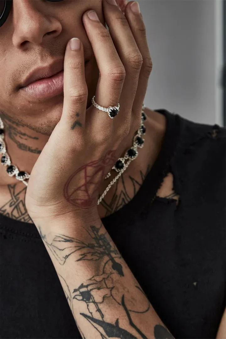 Stolen Girlfriends Club Jewellery Stolen Girlfriends Club - Mini Claw Ring Onyx