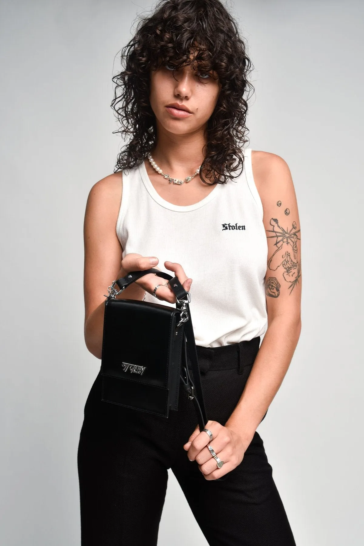 Stolen Girlfriends Club Jewellery Stolen Girlfriends Club - On Tour Bag Black Leather