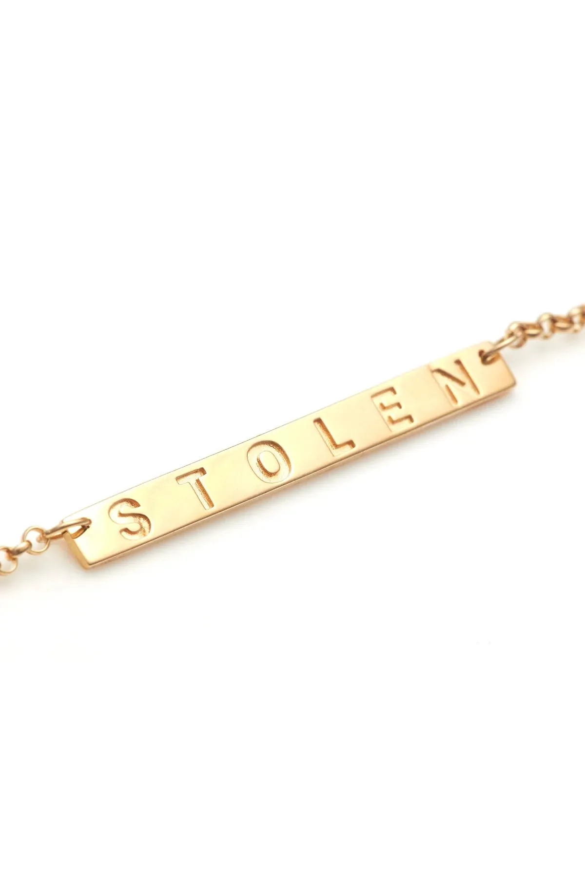 Stolen Girlfriends Club Jewellery Stolen Girlfriends Club - Plank Necklace Gold Plated
