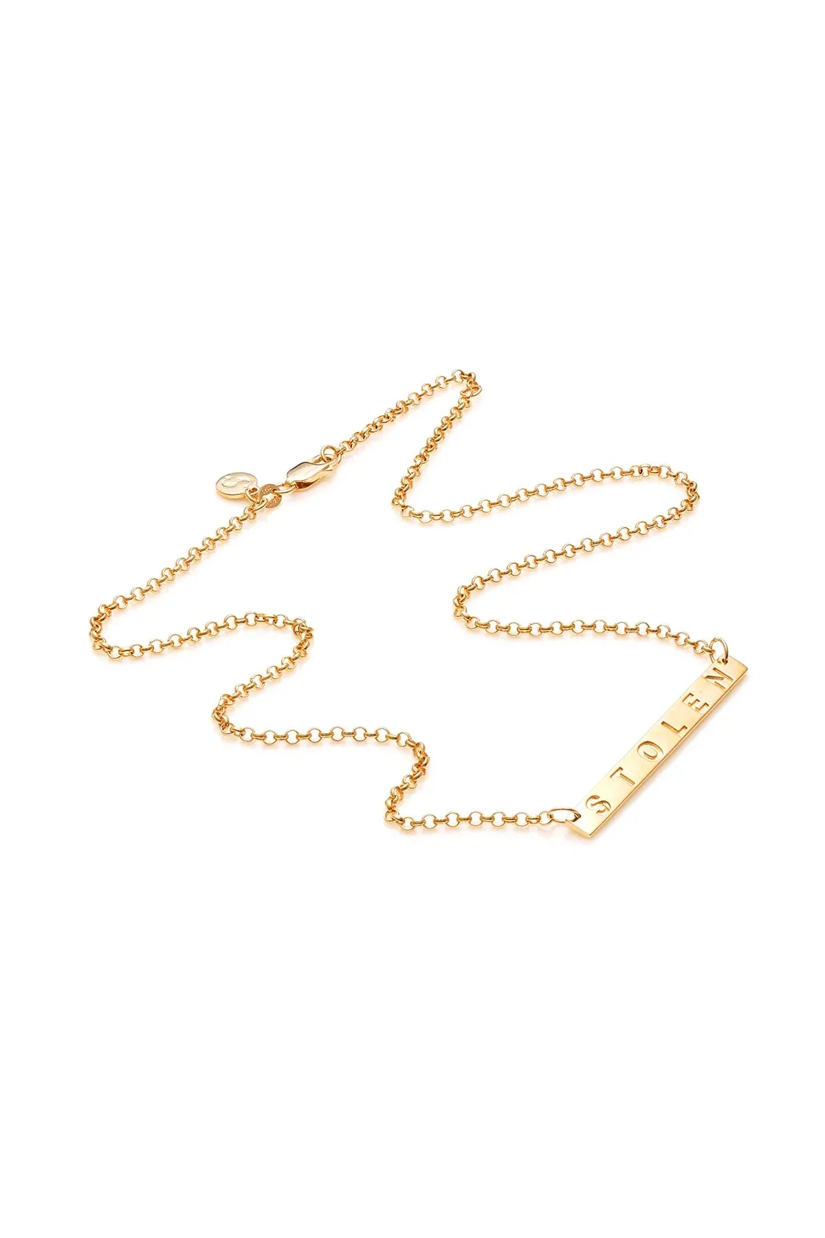 Stolen Girlfriends Club Jewellery Stolen Girlfriends Club - Plank Necklace Gold Plated