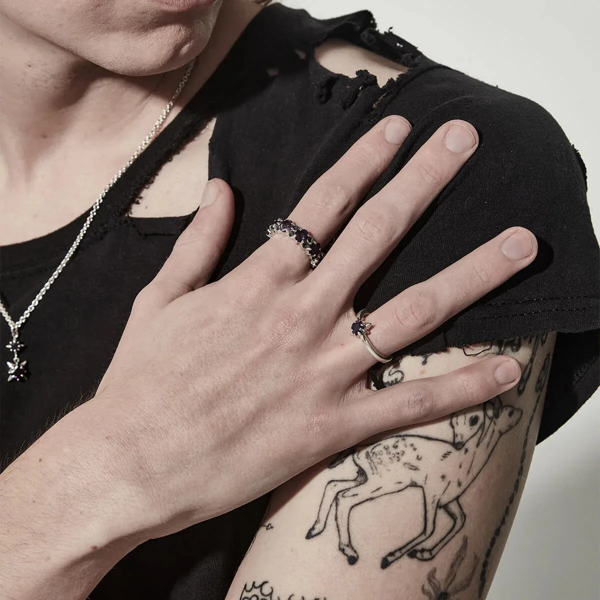 Stolen Girlfriends Club Jewellery Stolen Girlfriends Club - Punk Rose Mini Ring