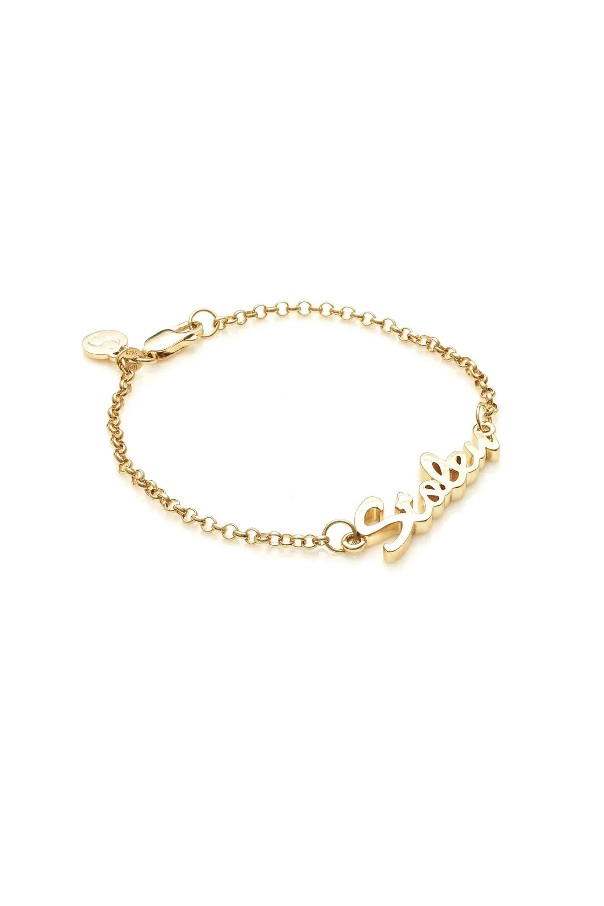 Stolen Girlfriends Club Jewellery Stolen Girlfriends Club - Script Bracelet Gold Plated